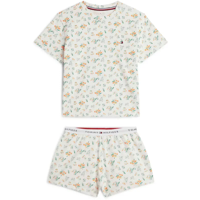 Tommy Hilfiger Traditional Floral Ecru Ss Pj Set 1