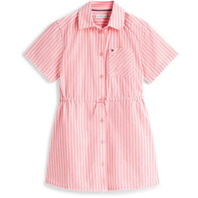 Tommy Hilfiger Tropical Blush Stripes Poplin Stripes Shirt Dress 1