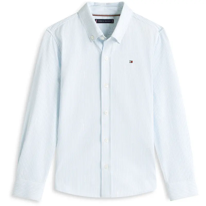Tommy Hilfiger White Breezy Blue Stripe Aop Jersey Shirt 1