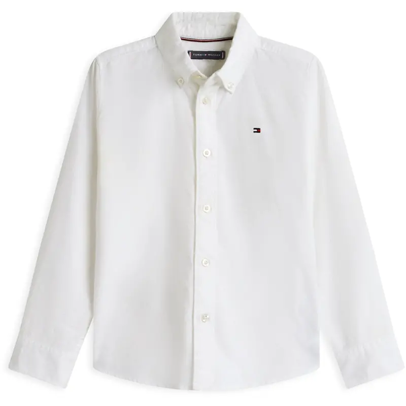 Tommy Hilfiger White Flag Oxford Shirt Ls 1