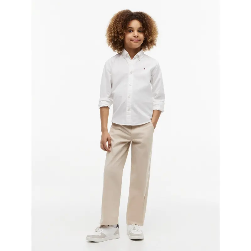 Tommy Hilfiger White Flag Oxford Shirt Ls 4