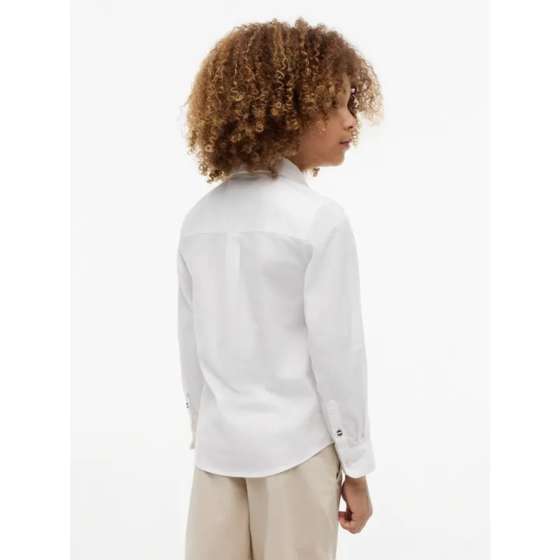 Tommy Hilfiger White Flag Oxford Shirt Ls 5