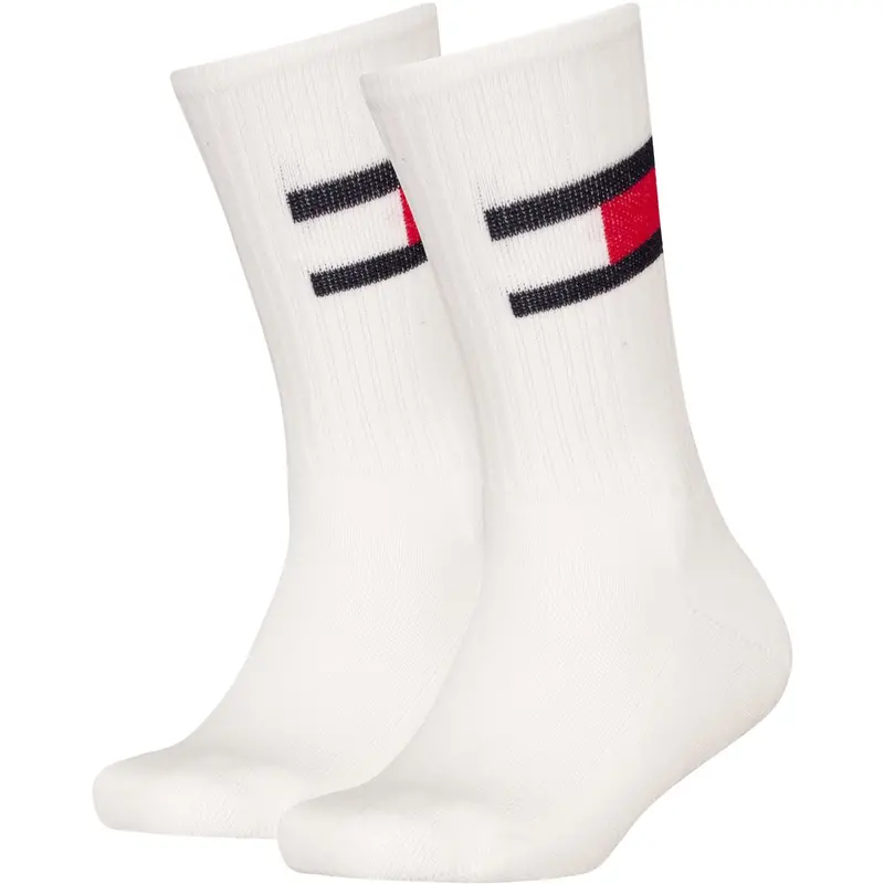 Tommy Hilfiger White Th Kids Sock 2P Flag 1