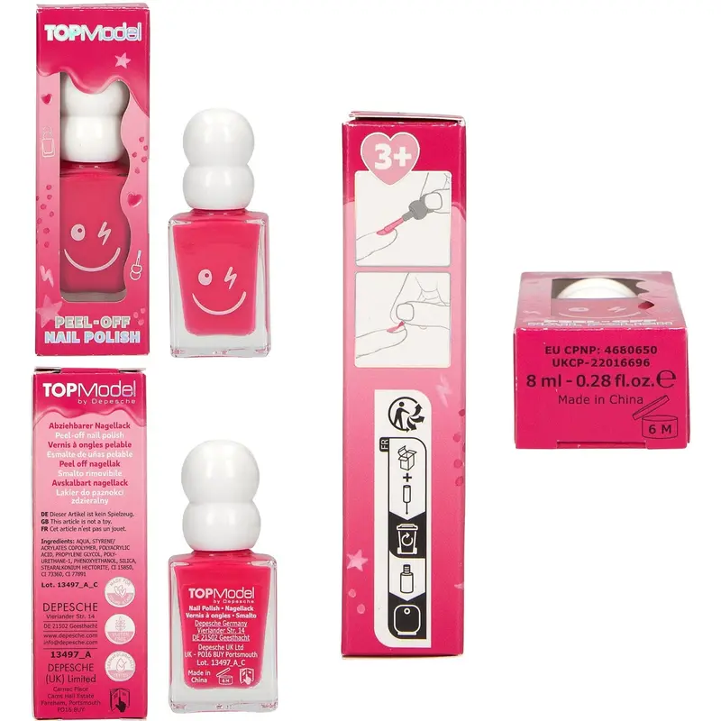 Topmodel Beauty And Me Nail Polish Dark Pink 1
