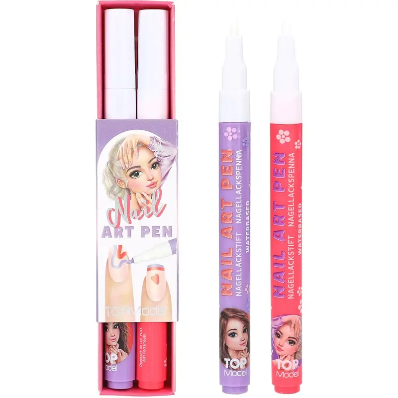 Topmodel Beauty And Me Nail Polish Pen Set Pink & Purple 1