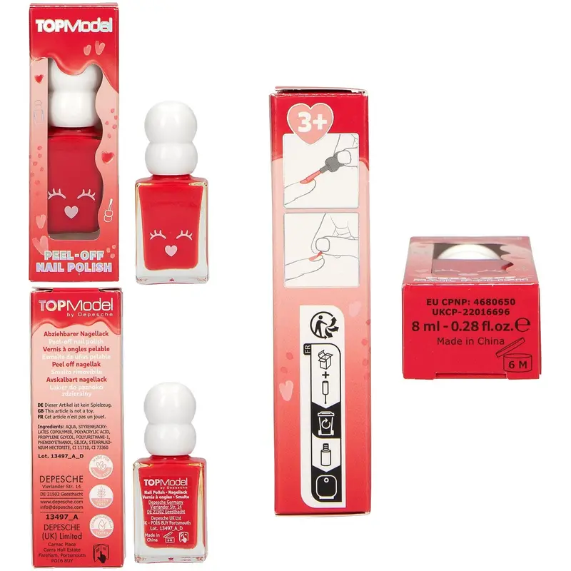 Topmodel Beauty And Me Nail Polish Red 1