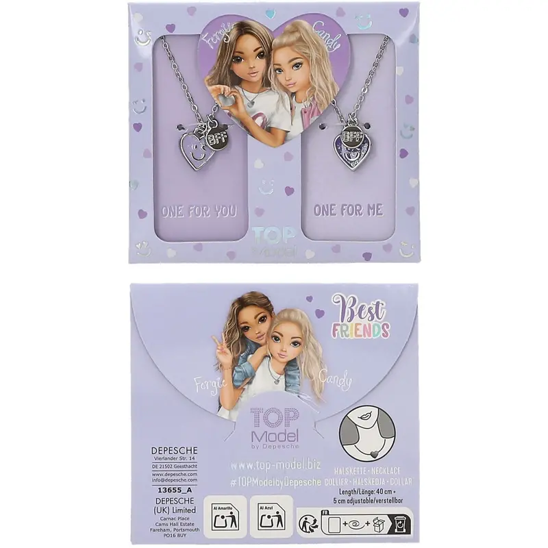 Topmodel Bff Necklace Set Purple 1