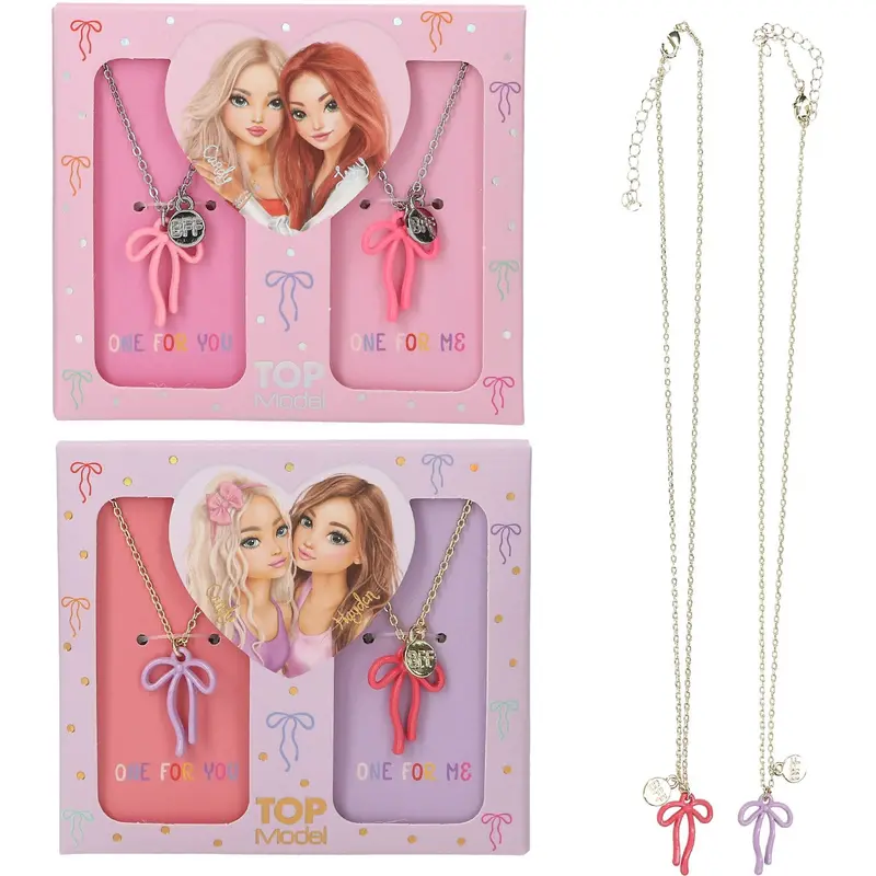 Topmodel Bff Necklace Set With Bow Assorted 1