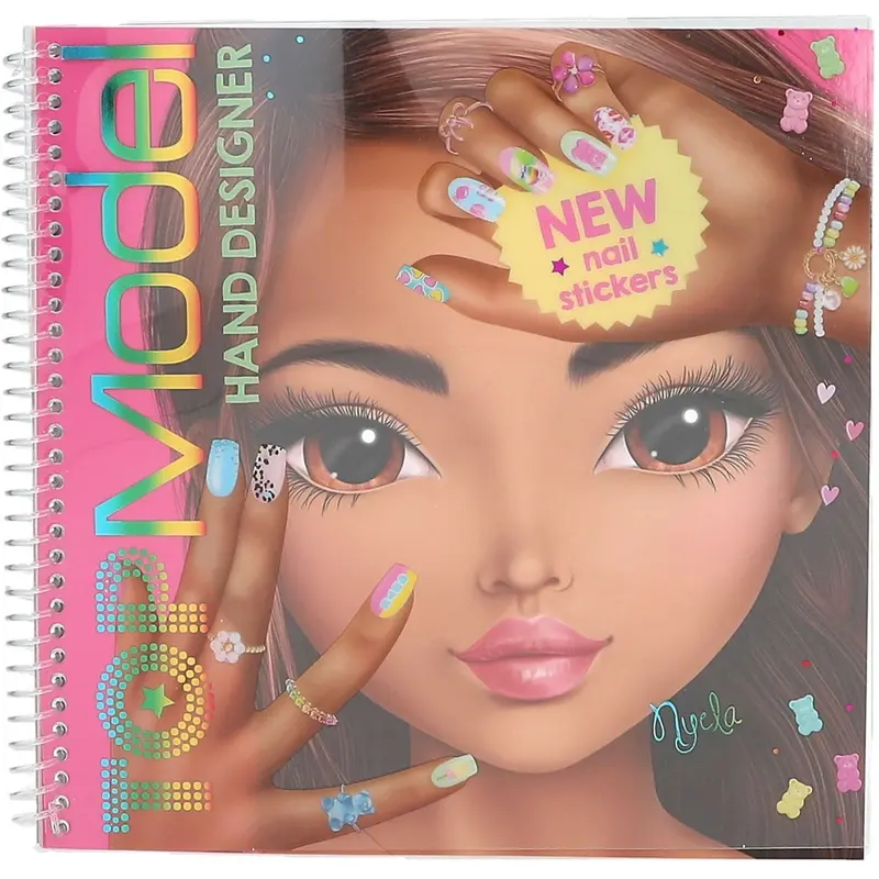 Topmodel Create Your Hand Design Colouring Book 1