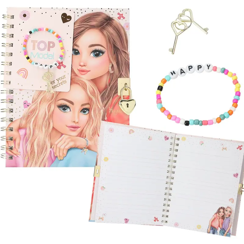Topmodel Diary With Lock And Bracelet 1