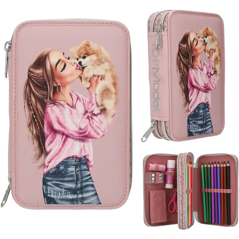Topmodel Dots Double Pencil Case 1