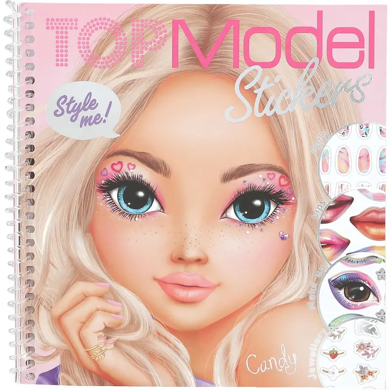Topmodel Dress Me Up Face Sticker Book 1