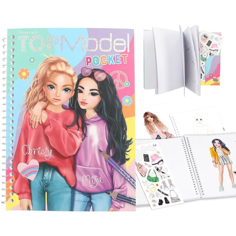 Topmodel Pocket Colouring Book 1