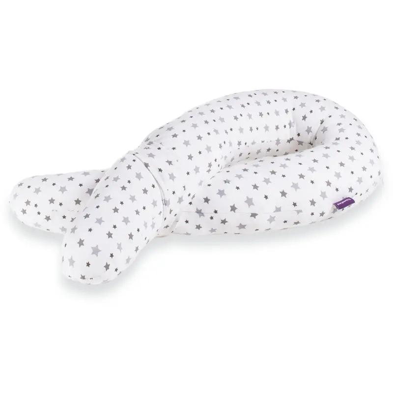 Träumeland White/Grey Cuddly Nest Grey Stars 1
