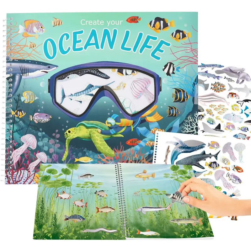 Trends By Depesche Create Your Ocean Life With Holofoil-Stickers 1