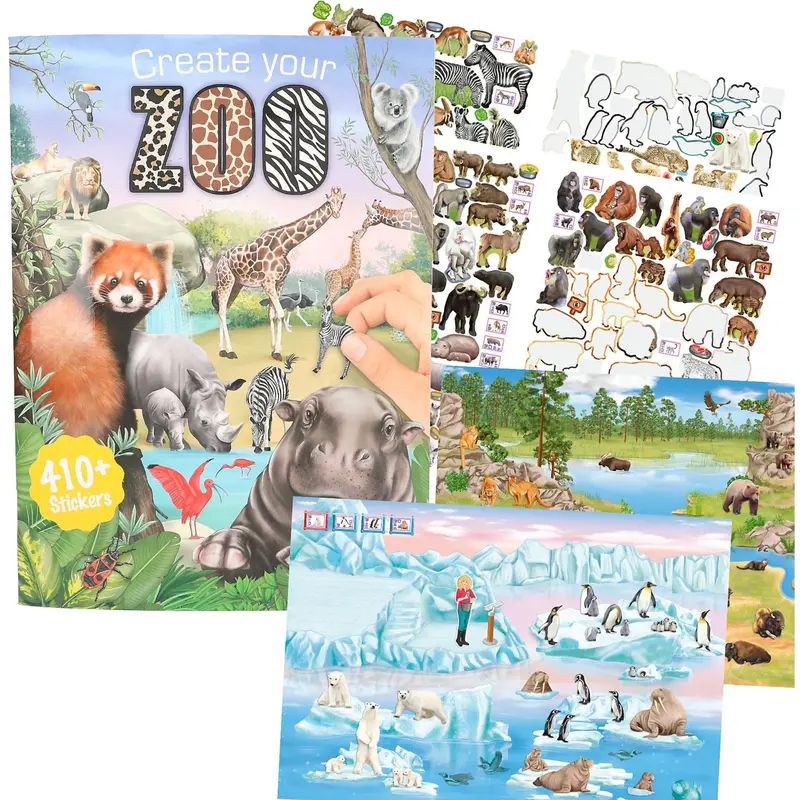 Trends By Depesche Create Your Zoo Colouring Book 1