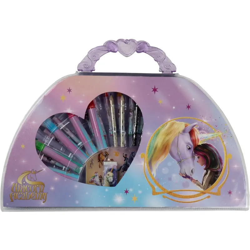 Undercover Unicorn Academy Colouring Case, 51 Pcs 1