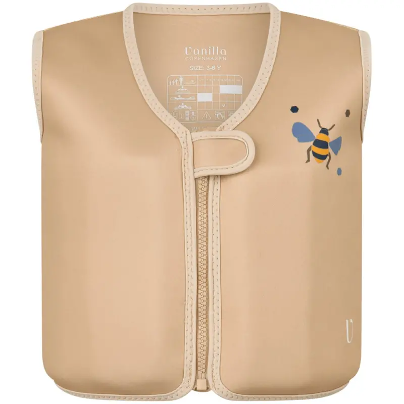 Vanilla Copenhagen Beige Honeybee Swim Vest Neoprene 1