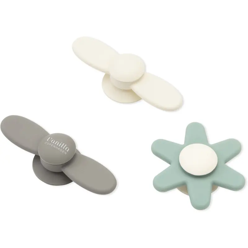 Vanilla Copenhagen Fern Green - Milk - Wood Suction Spinner Set 1