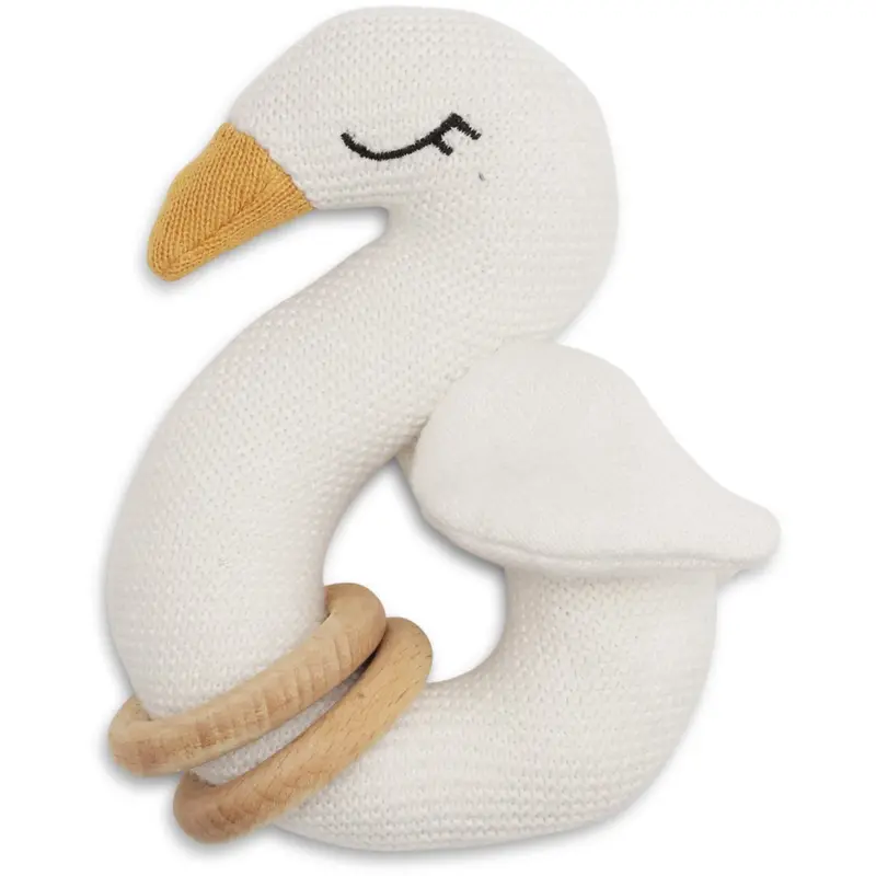 Vanilla Copenhagen Milk Rattle Swan 1