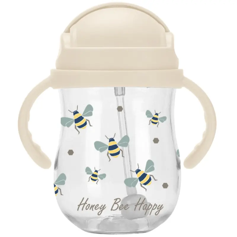 Vanilla Copenhagen Transparent Straw Bottle Tritan Honeybee 300 Ml 1