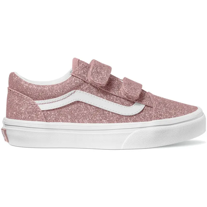 Vans Rose Gold Old Skool V Glitter 1