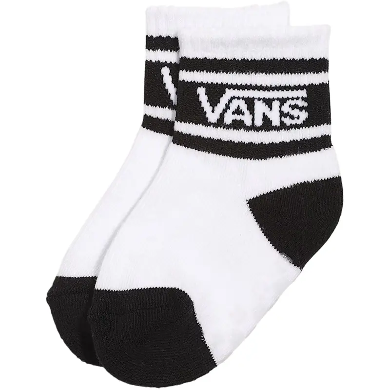 Vans White/Black It Drop V Crew Toddler Socks 1