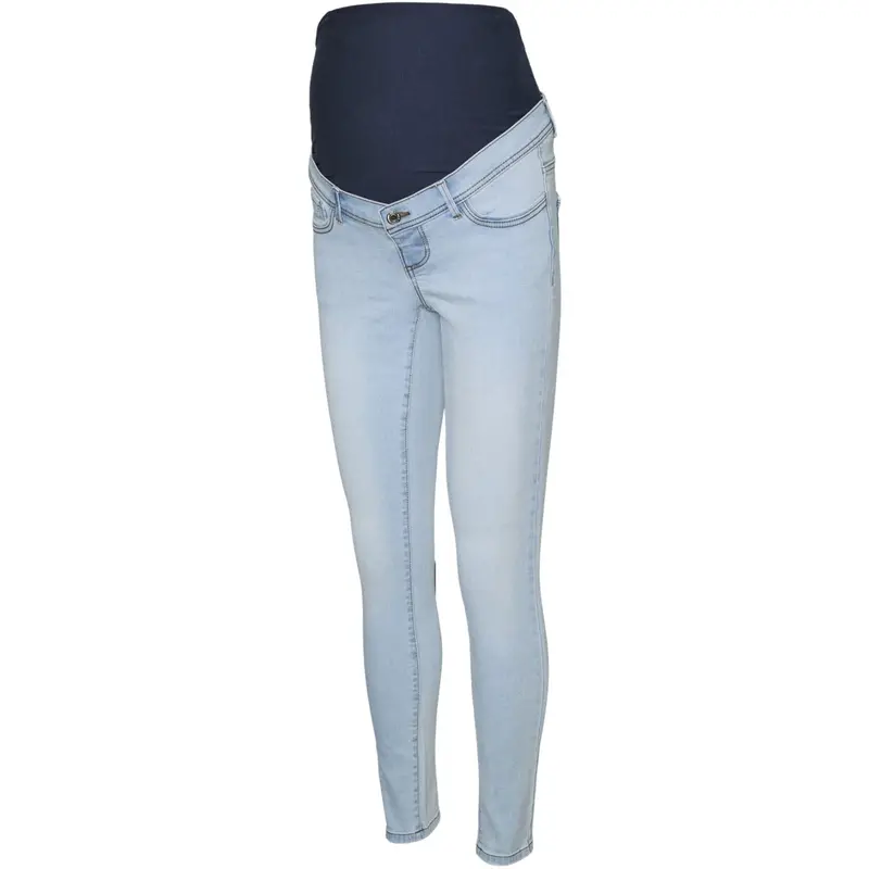 Vero Moda Maternity Light Blue Denim Vmmtanya S Piping Jeans Vi352 Ga Noos "34 1