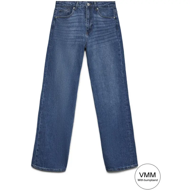 Vero Moda Maternity Medium Blue Denim Vmmtessa Wide Jeans Ra380 Ga Noos "34 1