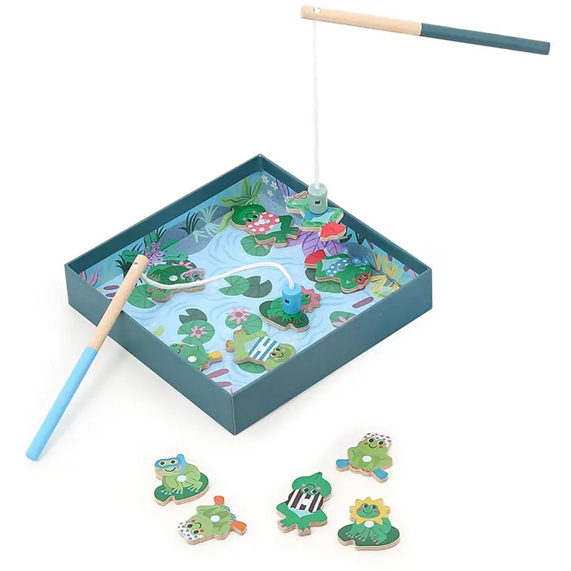 Vilac Fishing Game - Happy Frogs 1