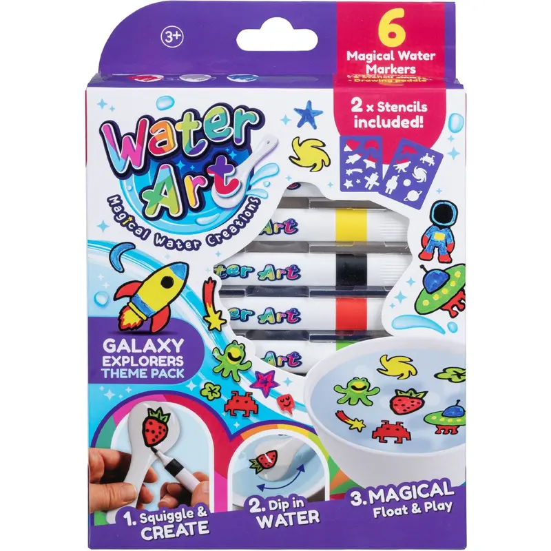 Water Art 6 Markers Galaxy Theme 1