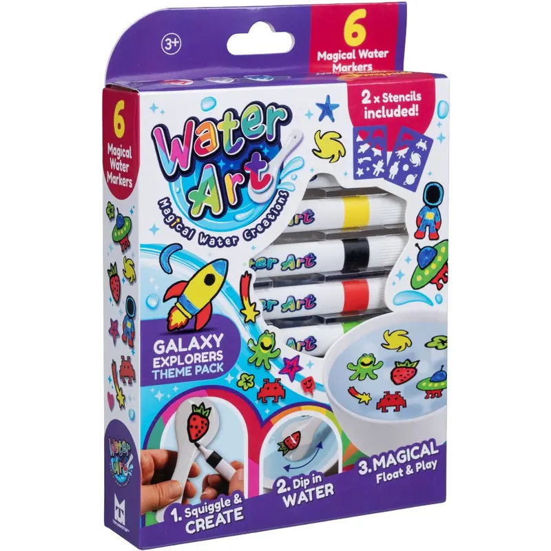 Water Art 6 Markers Galaxy Theme 2
