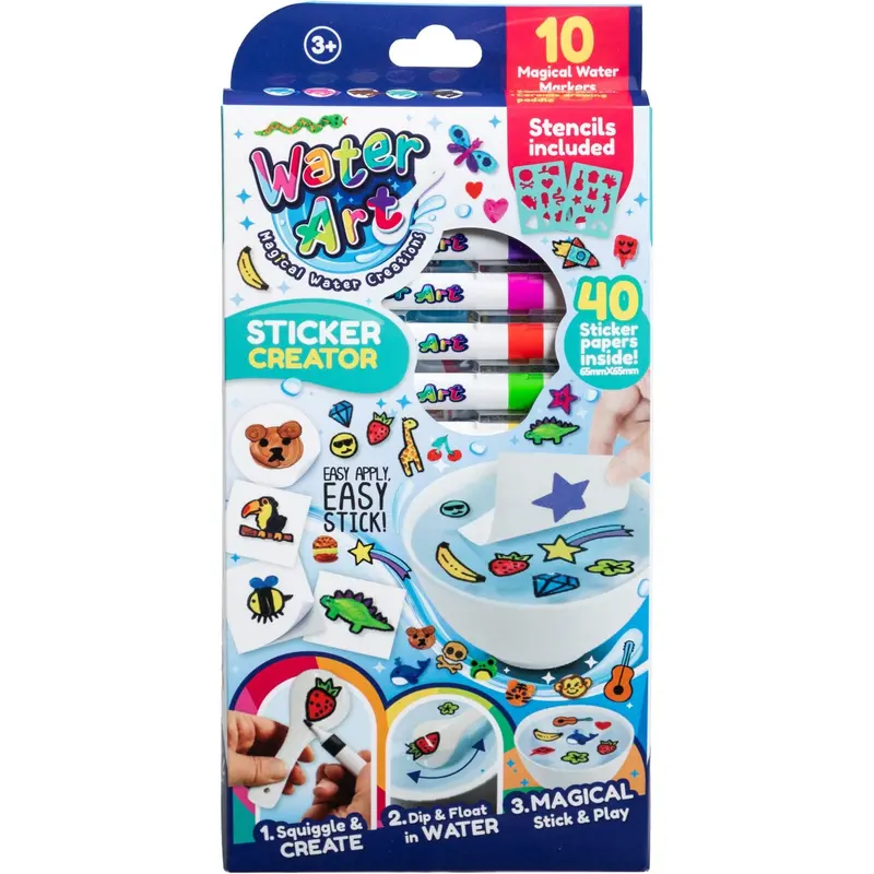 Water Art Sticker Set With 10 Markers 1