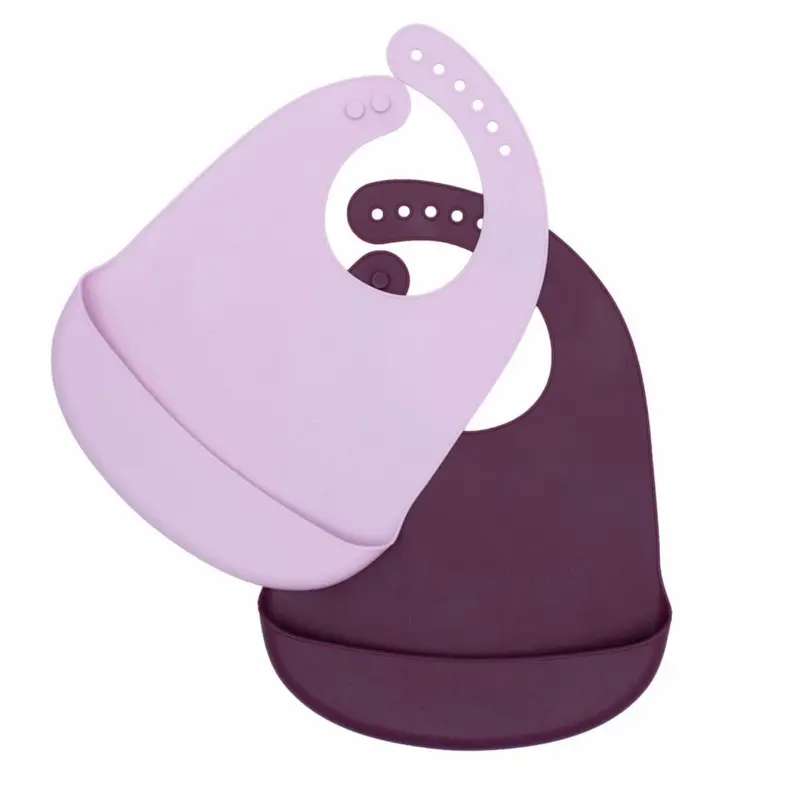 We Might Be Tiny Blomme & Lyselilla 2-Pack Bibs 1