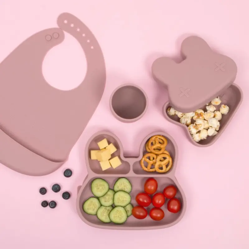 We Might Be Tiny Lyserød & Støvet Rosa 2-Pack Bibs 2