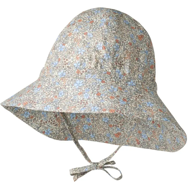 Wheat Air Blue Flowers Sunhat Chloe 1