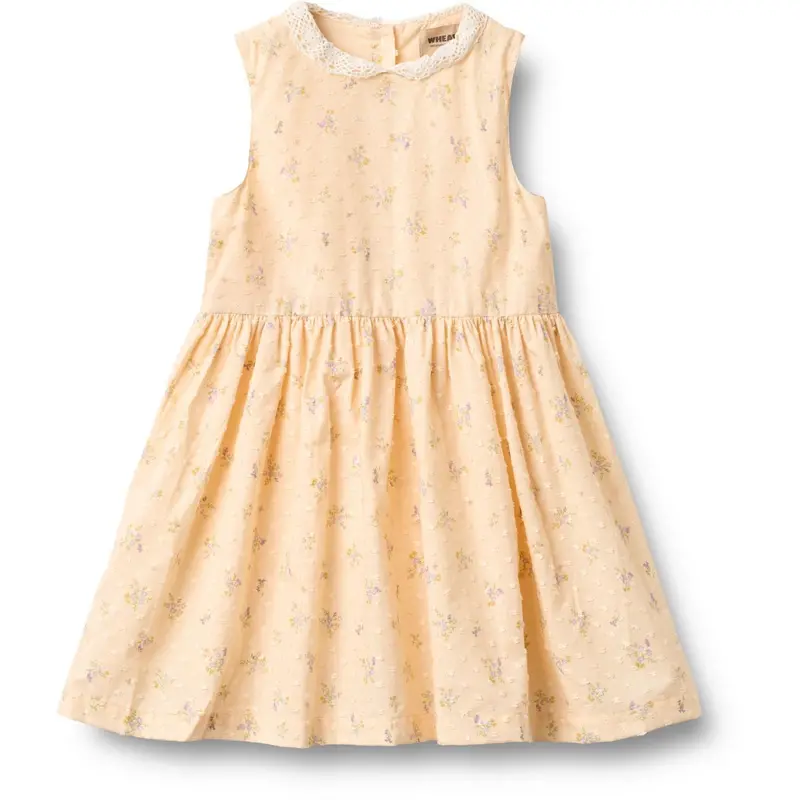 Wheat Barely Apricot Flowers Dress Elma 1