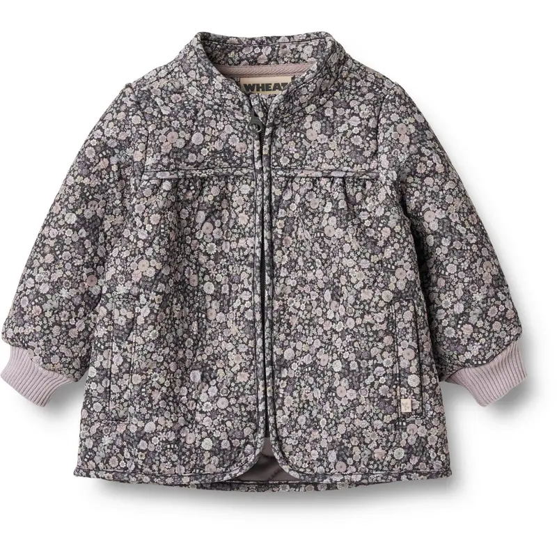 Wheat Black Sea Flowers Thermo Jacket Thilde 1