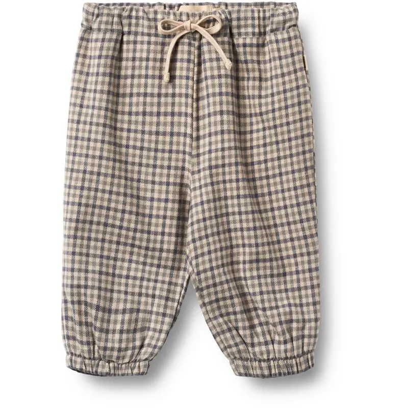 Wheat Blue Check Pants Lined Blake 1