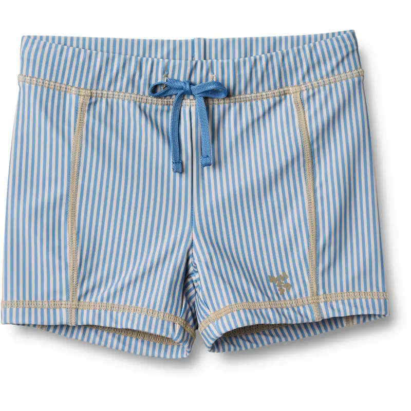 Wheat Blue Swim Stripe Swim Shorts Ulrik 1