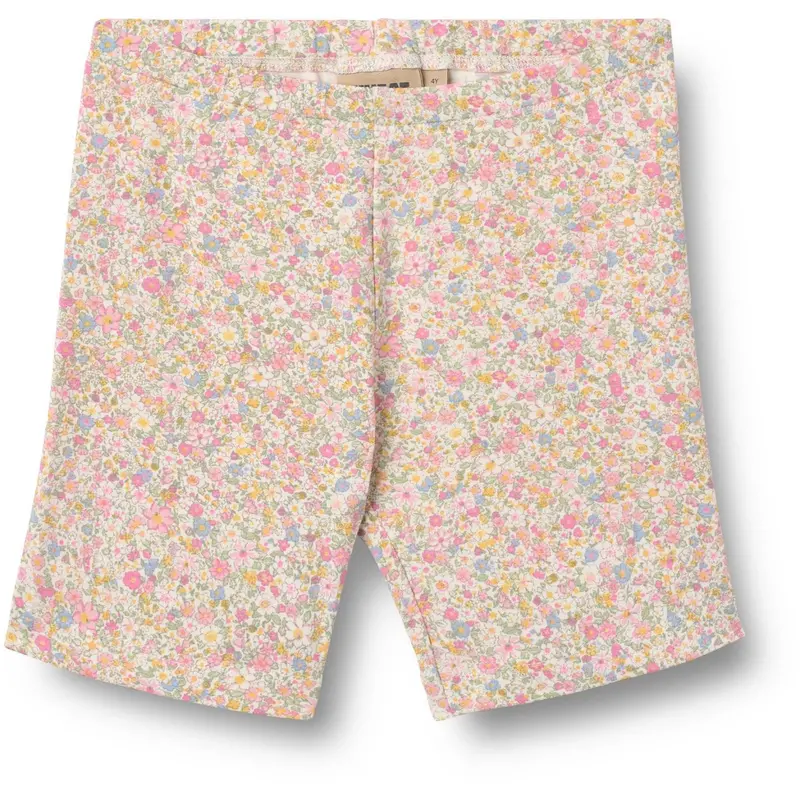 Wheat Blush Flower Meadow Bike Shorts Anne 1