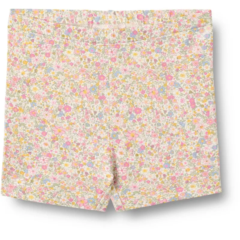 Wheat Blush Flower Meadow Bike Shorts Anne 1