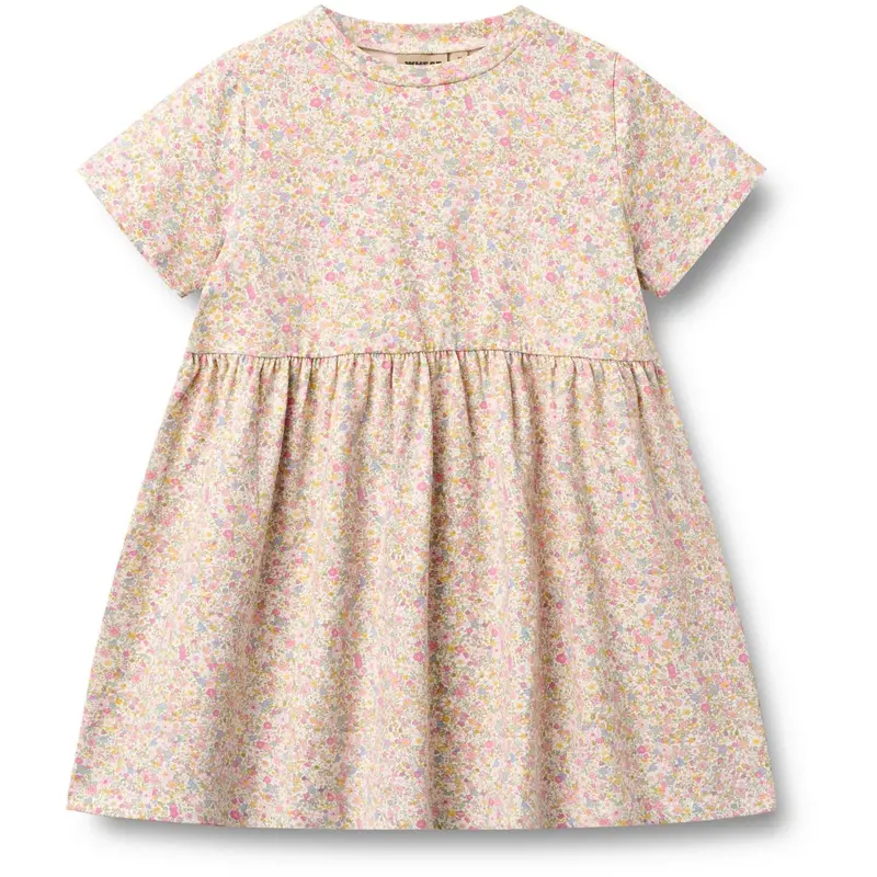 Wheat Blush Flower Meadow Jersey Dress Anna 1
