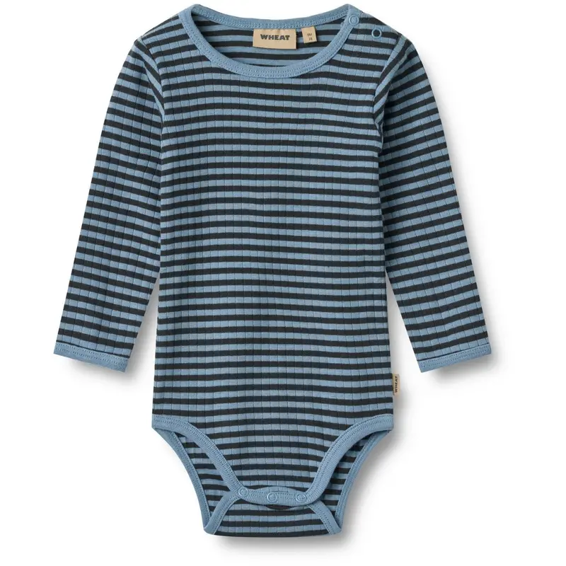 Wheat Bright Blue Stripe Body L/S Berti 1