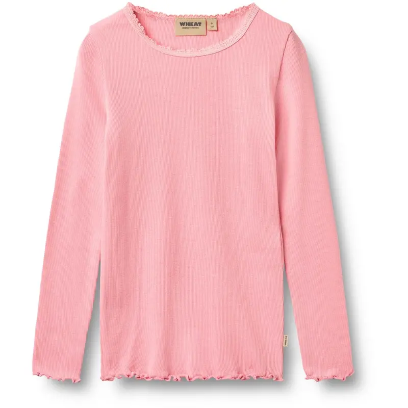 Wheat Bubblegum Rib Blouse L/S Reese 1