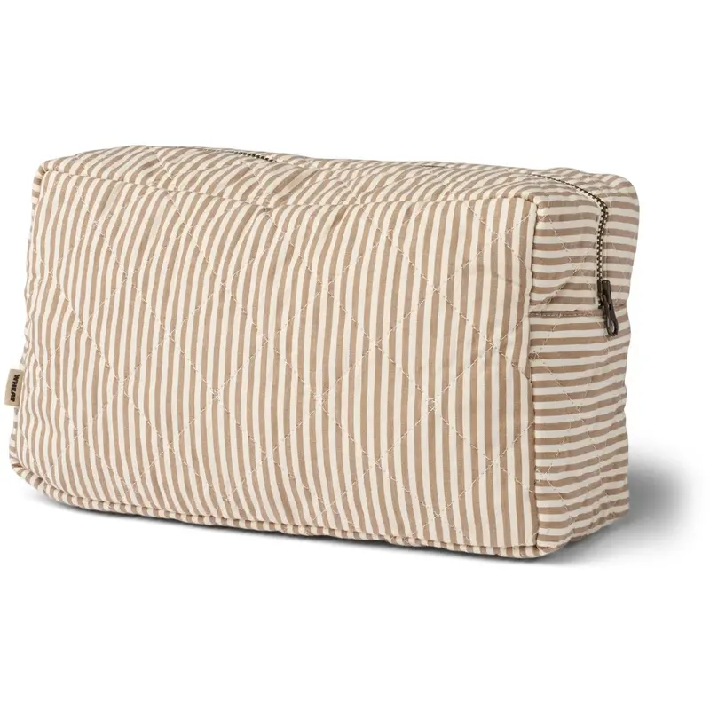 Wheat Cappucino Stripe Wash Bag Large Ziggi 1