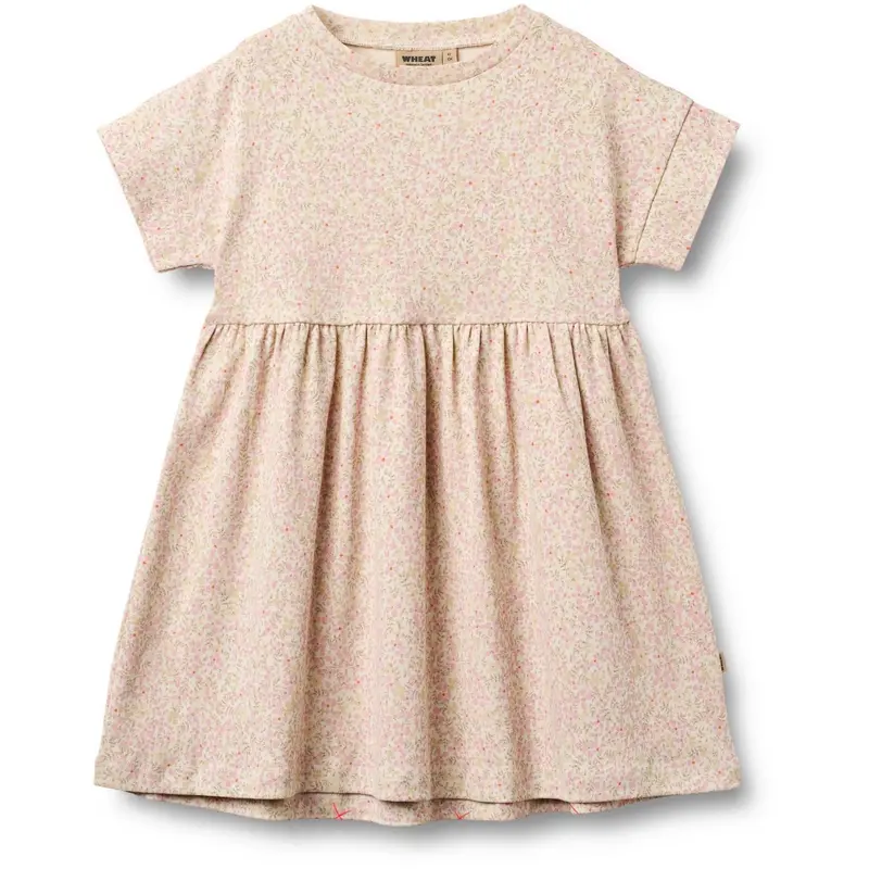 Wheat Coral Flowers Jersey Dress S/S Emilie 1