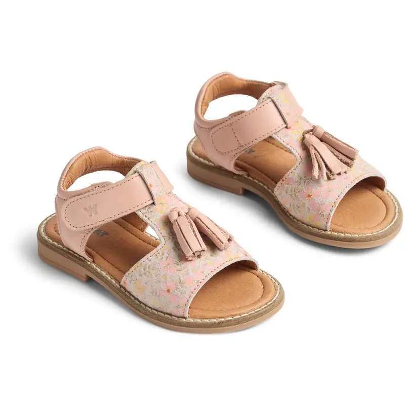 Wheat Coral Flowers Sandal Pil 1