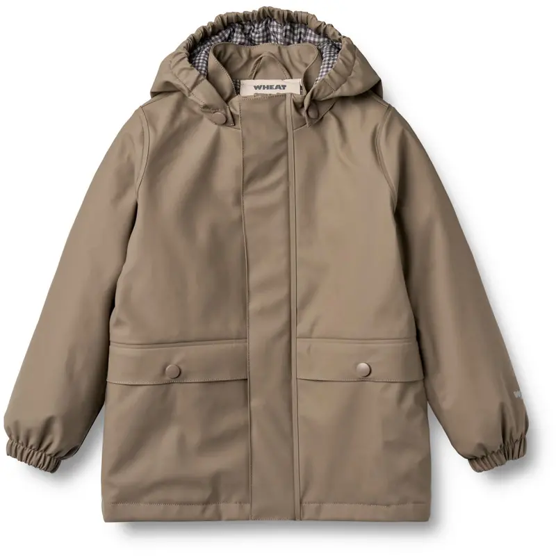 Wheat Dry Wood Thermo Rain Coat Aju 1