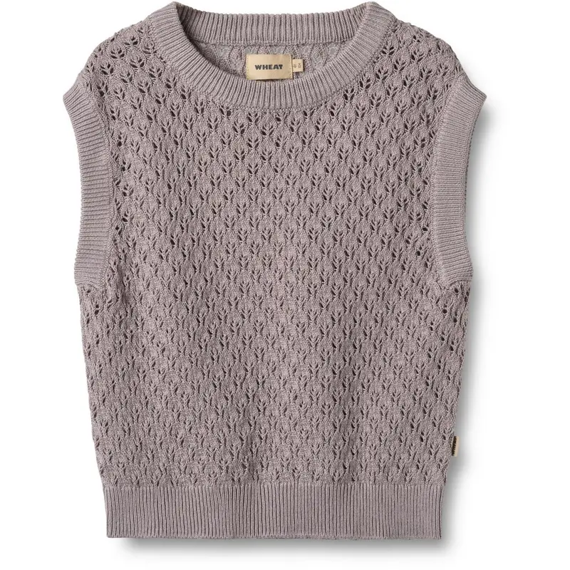 Wheat Dusty Purple Knit Vest Saga 1